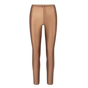 SKIMS SHINE SPANDEX LEGGINGS IN SIENNA S